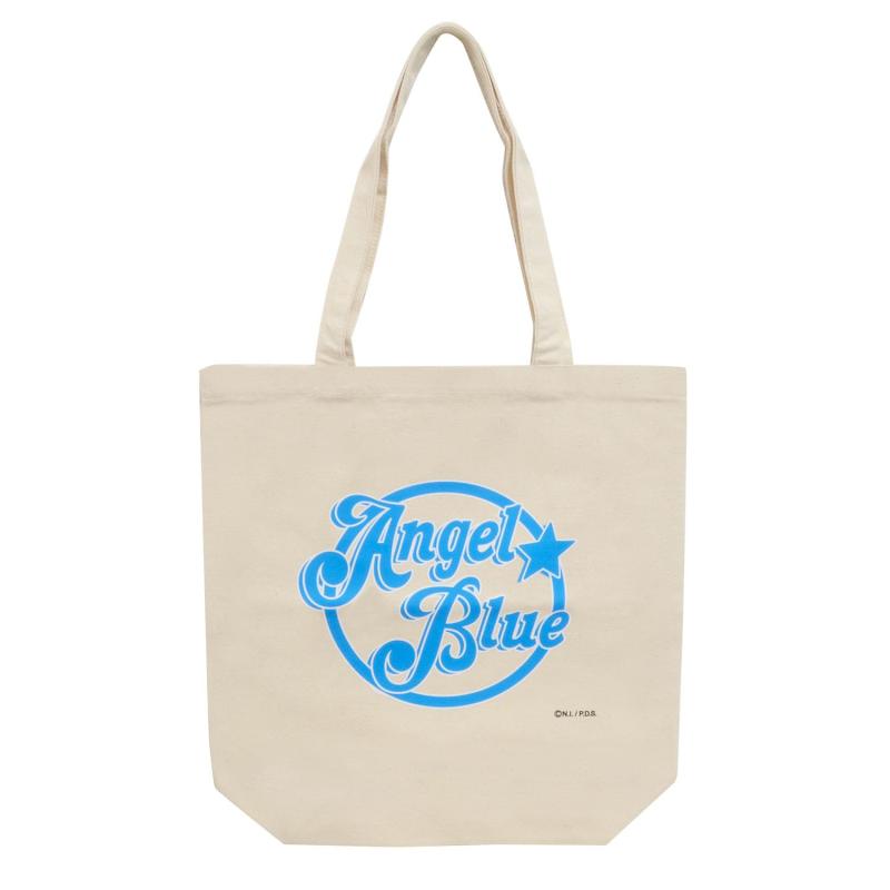 [M-factory] ANGEL BLUE 正規品 トートバッグ エンジェルブルー ナカムラくん キャンパス生地 A4サイズ収納 通勤 通学 ショッピングバッグ エコバッグ キャラクター ロゴ