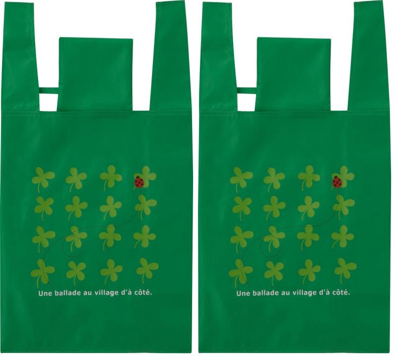 トルネ エコバッグ クローバー グリーン P-3236