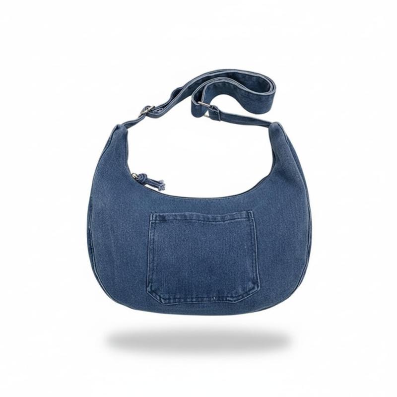 [TaKiHuReO] デニム トート バッグ ジーンズ 大容量 ワンショルダー レディース エコバッグ ショルダー A4対応 斜め掛け 丈夫 かばん 鞄