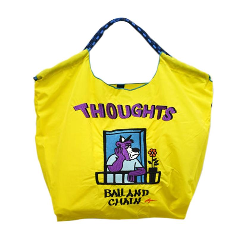 [Ball & Chain] ボールアンドチェーン 正規品 Mサイズ A.THOUGHTS RyuAmbe コラボ 熊 クマ ソート ショッピングバッグ エコバッグ トートバッグ 314006