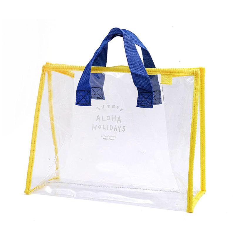 [YANYULI] ビーチバッグ プールバッグ 水泳 バッグ ビニルバッグ 大容量 透明 防水 丈夫 サウナ 銭湯 ジム 水泳 温泉バッグ ビーチ用バッグ...