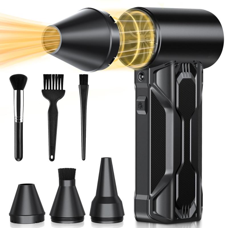 電動エアダスター 爆風モード 160000RMP ブロワー 超強力 3段階風量調整 最大風速62m/s 5000mAh LEDラ..