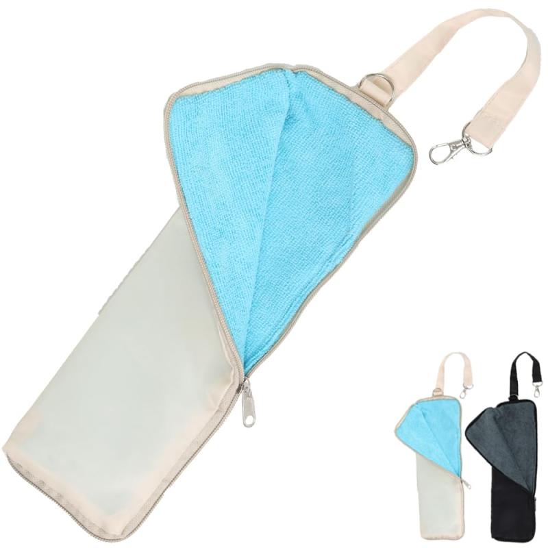 【吸水 防水 速乾 超軽量45g マルチ 折り畳み傘カバー 】 傘ケース 折りたたみ傘用 携帯用 マイクロファイバー 傘袋 通勤 通学 泥跳ね 汚れ拭き 多用途 便利 傘用カバー [Angel's Closet]