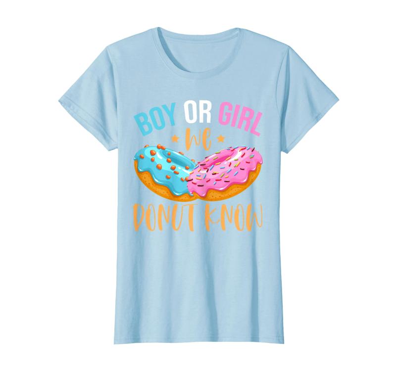 Boy Or Girl We Donut Know クリーム入りドーナツ生地 ドーナツ Tシャツ