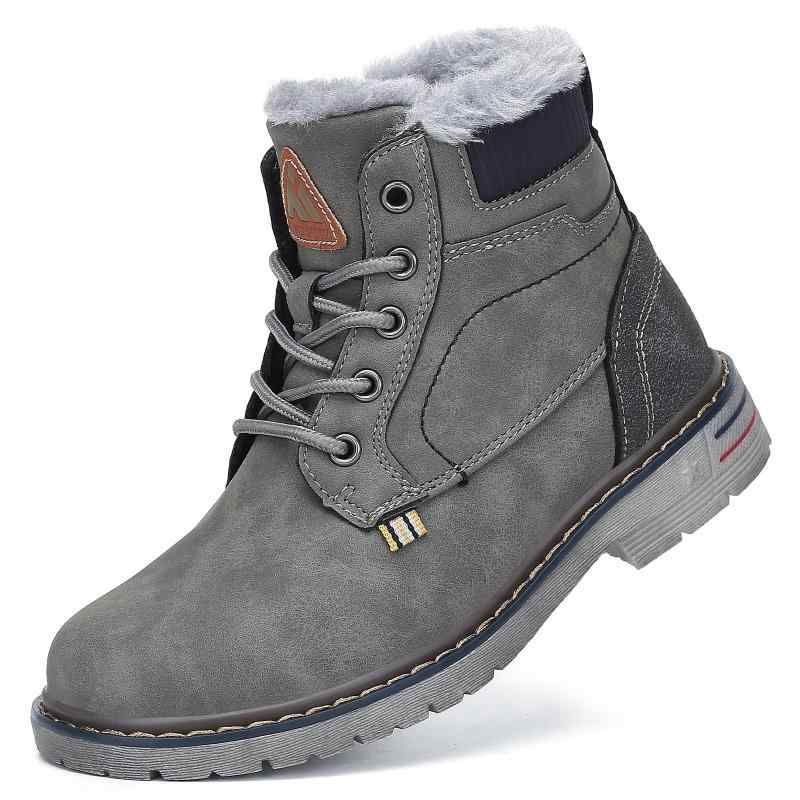 [Mishansha] キッズ スノーブーツ 男の子 登山靴 防寒ブー...(3.0)