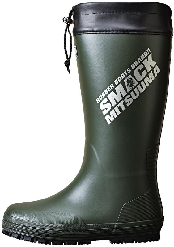 MITSUUMA(ミツウマ) メンズ 長靴 レインブーツ スマック 完全防水 太型 動きやすい 防滑ソールミツウマ 長靴 レインブーツ スマック 防寒 防水 太型 足入れしやすい 防滑 作業用