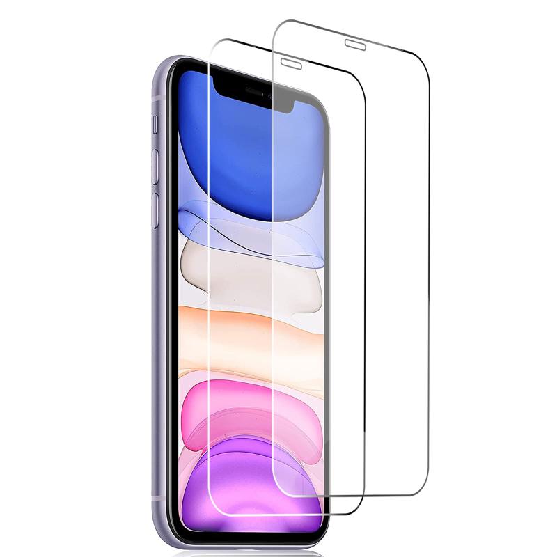 FOR iPhone 11 用のガラスフィルム for iPhone XR 6.1インチ 用のフィルム 液晶保護フィルムfor iPhone 11 / iPhone XR 6.1インチ 用のケース 強化保護ガラス 硬度9H 衝撃吸収 透過率高