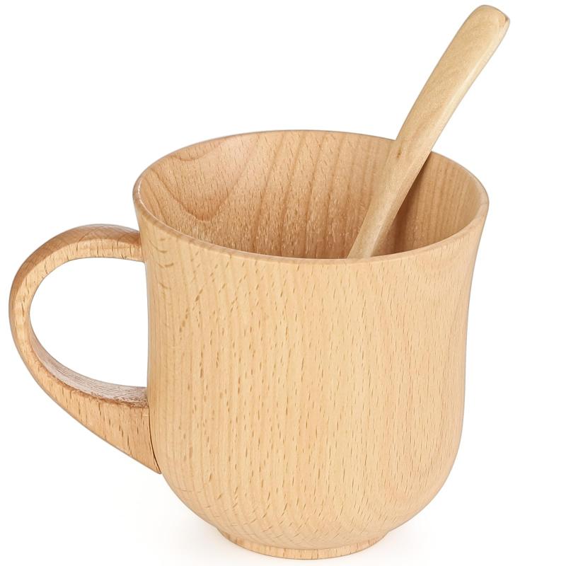 Rakuten - マグカップ コーヒーカップ 320ml 耐熱 定番 木製 割れない 温活 冷え性対策 マグ カップ 丸みを帯びた可愛らしいデザイン カフェラテ おしゃれ 新生活 母の日 誕生日 結婚記念日 プレゼント