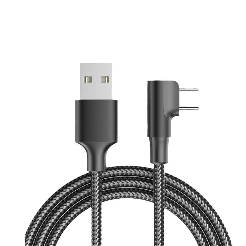 USB Type C ケーブル （1m） L型 6A急速充電 480Mbps 高速データ伝送 USB A to USB C ケーブル ナイロン編み iPhone15/ iPhone16/Galaxy S24/AQUOS/Pixel/シャオミ等Type-C