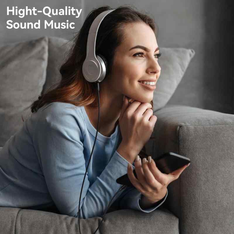 USB Type-C to 3.5mm 変換ケーブル DAC搭載 AUX 変換ケーブル【ハイレゾ音質】PC/スマホ/カーステレオ/スピーカー/オーディオケーブル ヘッドホン/などに対応 1M（ブラック）