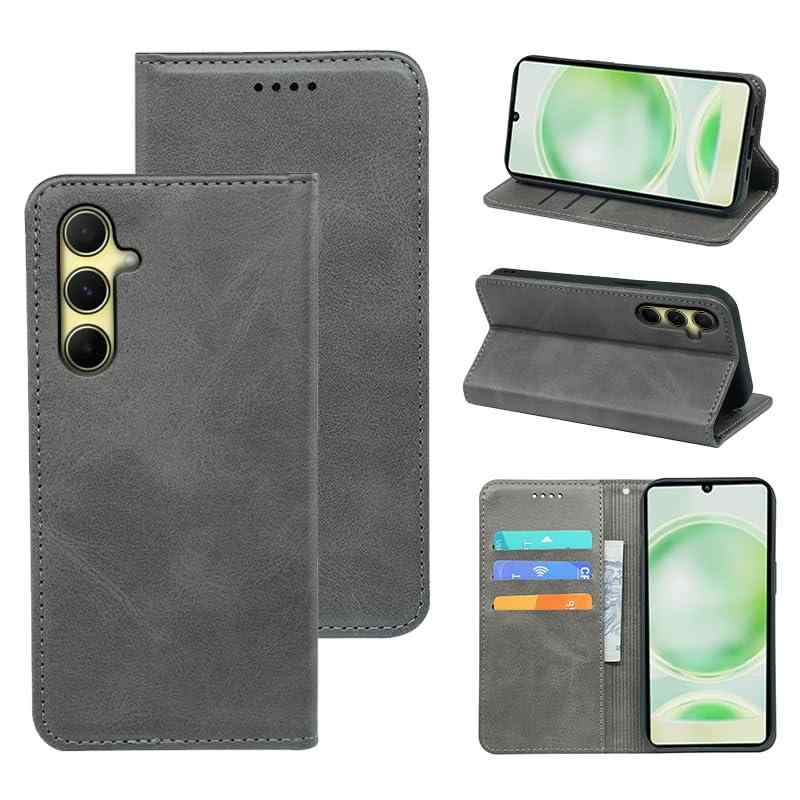 に適用するGalaxy A55 5G ケース 手帳型 じゅんしょく 高級PU肌感レザー TPUインナーシェル カード収納 人気 ストラップホール付き スタンド機能 マグネット式 手触りが良い 耐衝撃 耐摩擦 全面