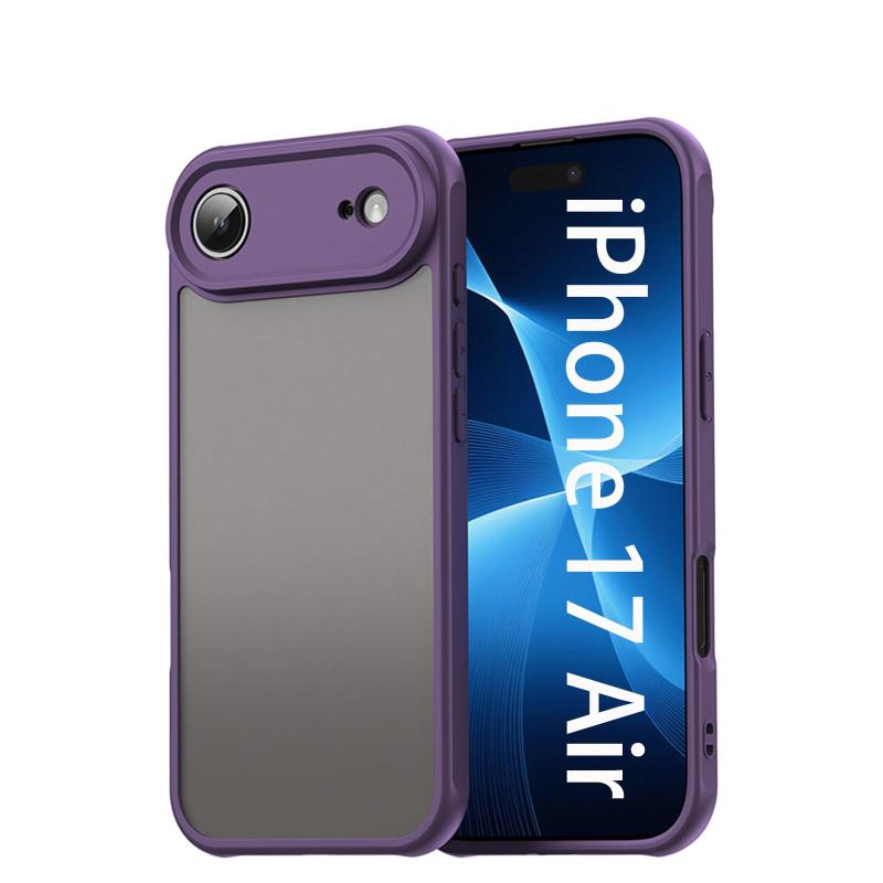 UIUIKA for iPhone 17 Air ケース TPUフトケース やわらか 手触り 衝撃保護 黄変防止 マグネット対応 スマホカバー 洗える（ブラック）