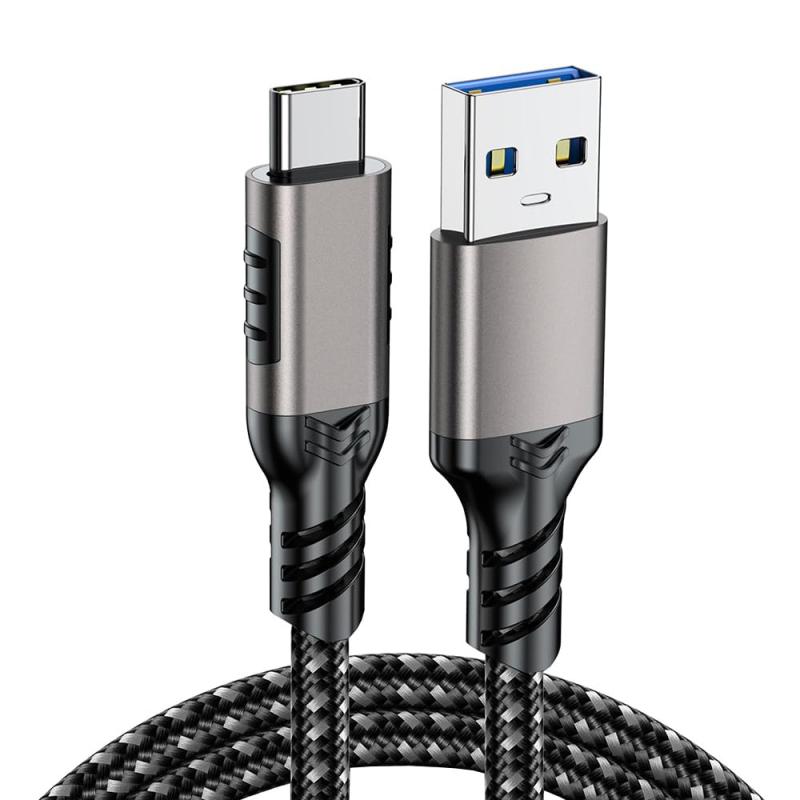 USB Type C ケーブル USB A to USB C ケーブル 【10Gbpsデータ転送 3A/20V急速充電】 USB3.2 Gen2標準 QC3.0対応 ナイロン編み MacBook Pro/Air、iphone15、Galaxy、Pixel