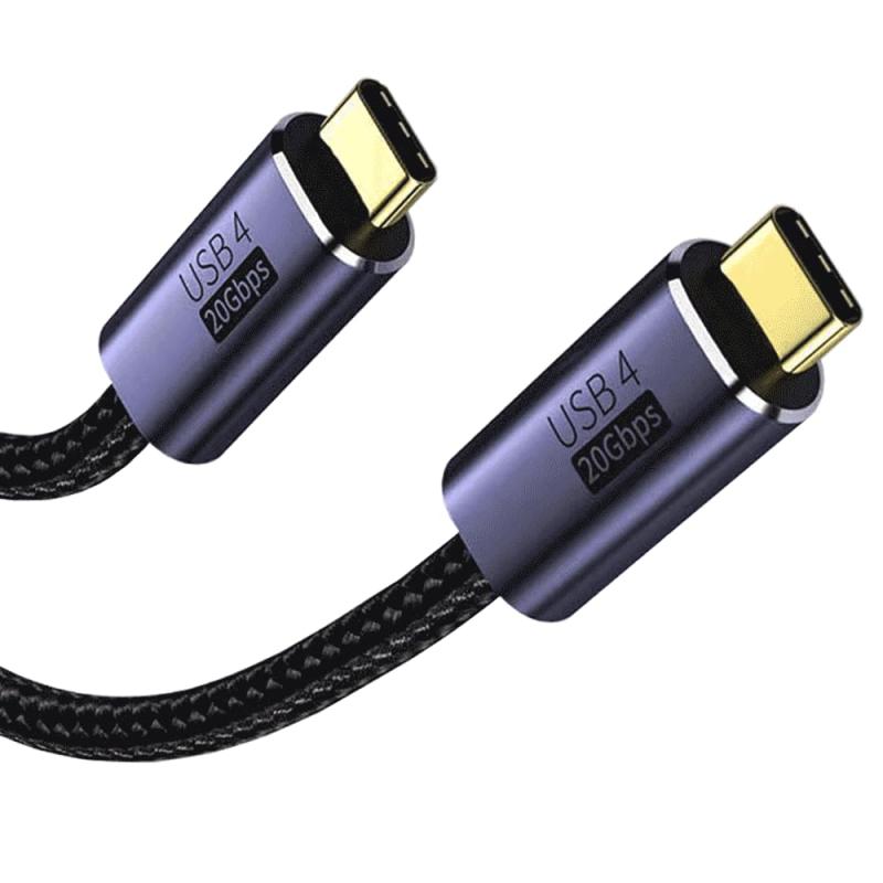 USB Type-c ケーブル USB4ケーブル 20Gbps高速転送 PD対応 100W/5A急速充電 8K/60Hz映像出力 超高耐久ナイロン タイプc ケーブル Mac Book Pro/Air、iPad Pro/Air、iPad mini 6、X