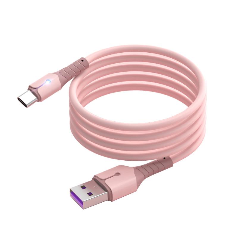 USB Type C ケーブル タイプc ケーブル 3.0A 急速充電 データ転送 充電点灯表示 高耐久シリコン製 Type-C Xperia/Galaxy/LG その他 Android 等 USB-C機器対応 テレワーク リモート 在宅勤...