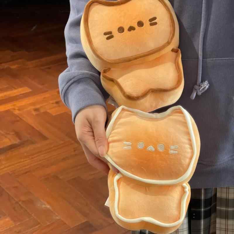 ぬいぐるみ 抱き枕 玩具 おもちゃ キャラクター 猫 クッション 人形 キャット バタークッキー 虎皮ロール ショートフェイクファー 超柔らか 短毛 毛玉防止 洗える 中綿 滑らか 弾力性 癒し系 かわいい イエロー 30-50cm プレゼント