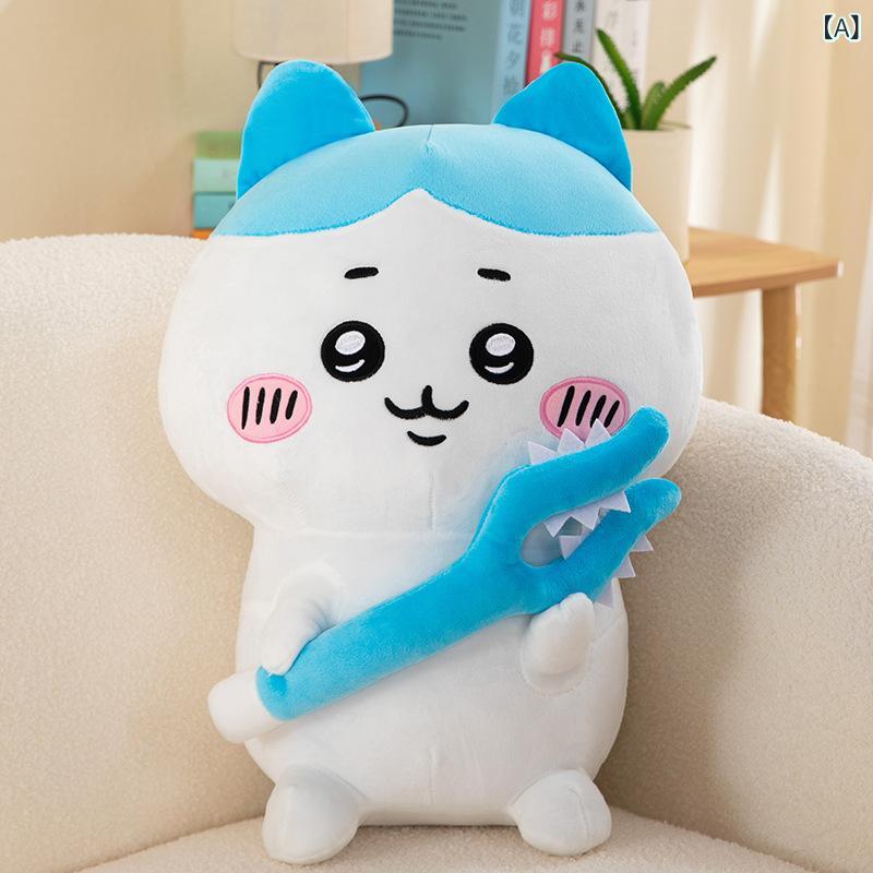 봉제인형 다키마쿠라 쿠션 치이카와 벌레 토끼 장난감 인형 피규어 완구 마스코트 동물 동물 고양이 귀여운 초소프트 단단근 PP면 치유 상품 집 인테리어 입상 30cm4