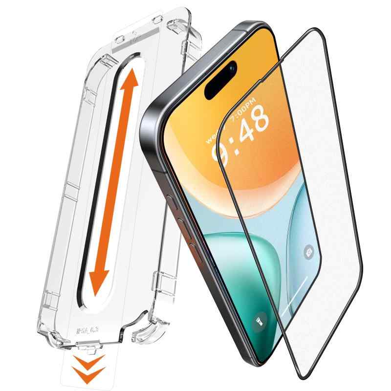 iphone17ガラスフィルムアンチグレア Tomaka 強化ガラス