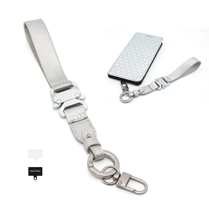 UnivoColors スマホ ハンドストラップ アウトドア向けの な金属バックルとフック 堅牢な作り ミラーレスカメラストラップ 一眼レフストラップ 携帯ストラップ スマホ全機種対応 忘れ物防止,CS