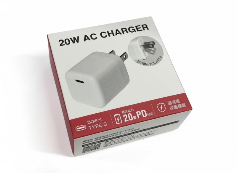 充電プラグ＆充電コードセット 20W USB-C 急速充電器 PD対応 折りたたみ式プラグ コンパクト ACアダプタ iPhone/Android 各種対応 ホワイト & usb-c ケーブル 1.0m PD60W対応 急速充電 高速データ転送