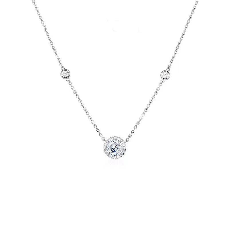 ネックレス レディース ペンダント 鎖骨チェーン 星 スター 一粒 ジルコニア アクセサリー ジュエリー シルバー 華奢 細身 軽い 軽量 ..