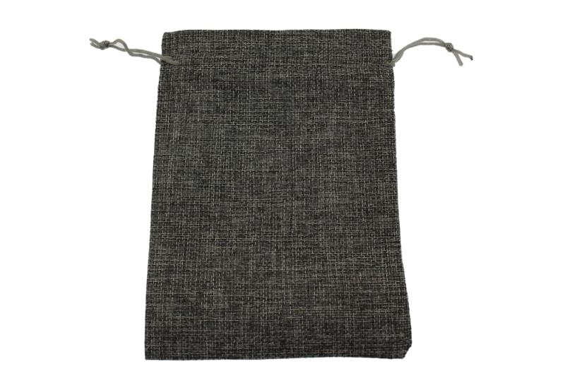 speed mao シンプル 麻 布袋 巾着 ラッピング 袋 30個 セット グレイ