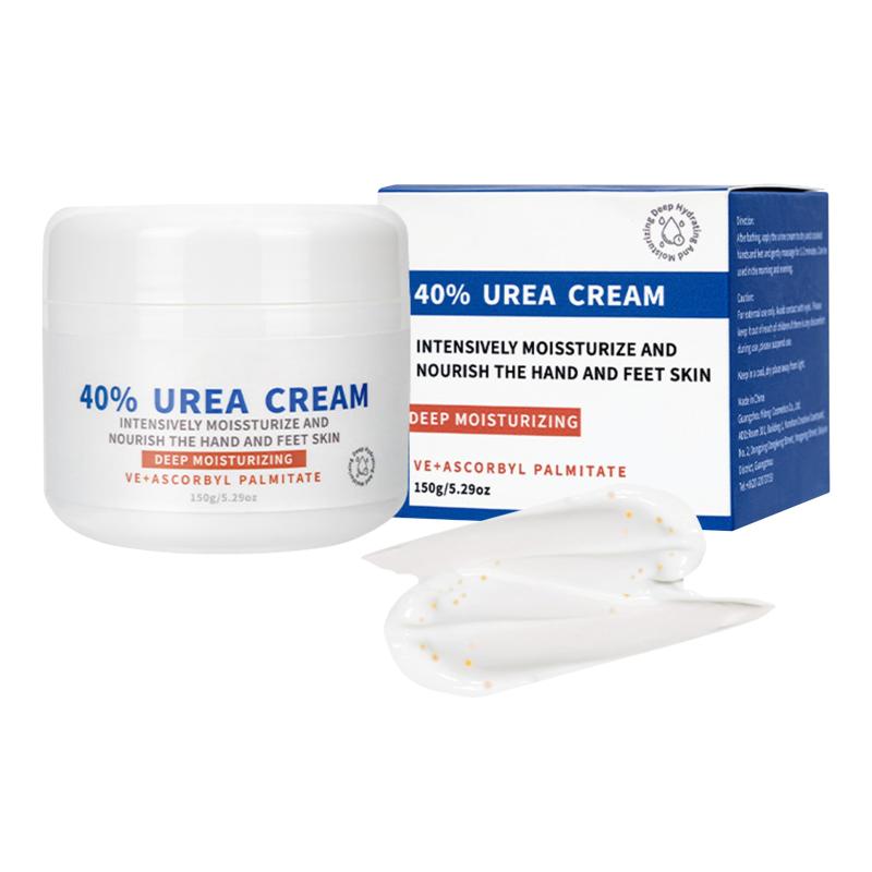 尿素クリーム，Urea cream, hand and foot hydration、40% 乾燥ひび割れ足かかと膝肘手の修復保湿ウモロコシの角質除去尿素足用尿素クリーム150g