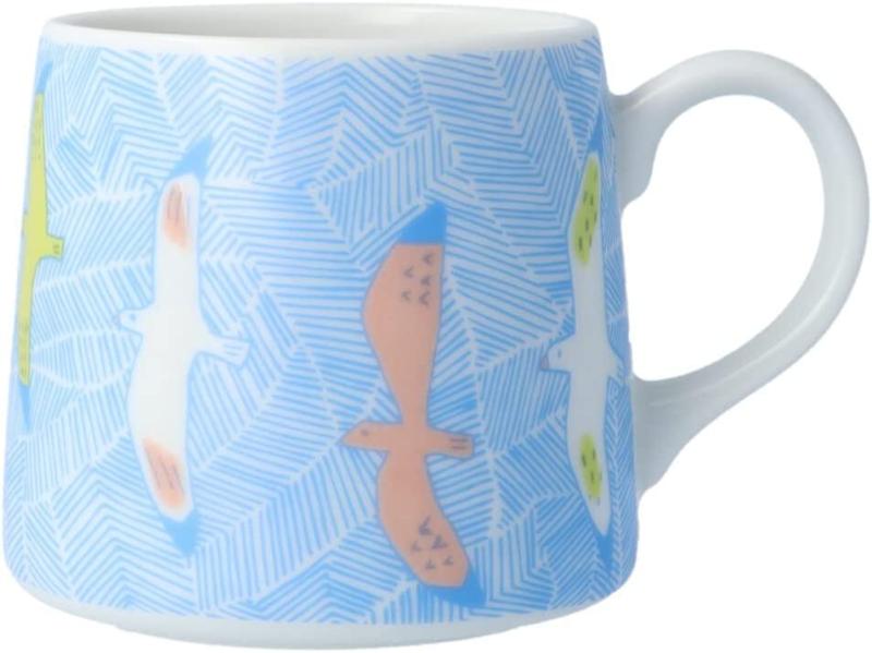 見た目にかわいらしい安定感のある台形の マグカップ カモメ 容量270ml 直径8.4×高さ7.8cm お気に入りのおやつとともにブレイクタイムに 日常に欠かせないマグカップだから使いやすいものを