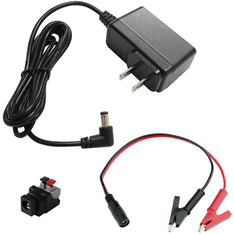 Kaito Denshi(海渡電子) ACアダプター【PSE適合品】9V 1A 9W スイッチング 電源 DC 直流 わに口 クリップセット コネクタセット L字プラグ RoHS