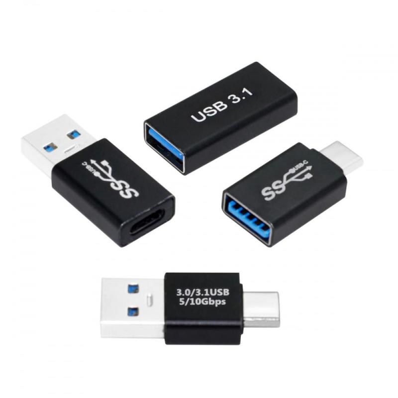 NFHK アダプター USB 3.1 データブロッカー タイプA オス メス - USB-C オス メス 除去 データ保護 ジュースジャッキング防止 ハッキング防止アダプター