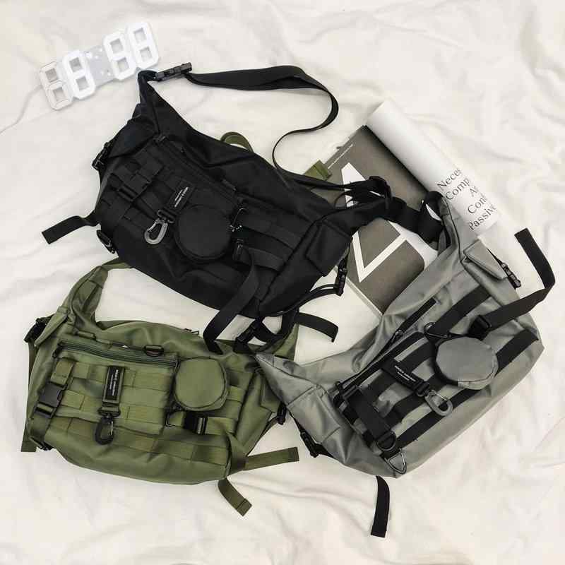 Rakuten - 斜挎包 メンズ レディース メッセンジャーバッグ ショルダーバック かばん 鞄 大容量 機能性 ストリート系 カジュアル ナイロン 通気性 丈夫 耐久性 軽量 無地 シンプル グリーン ブラック グレー 通勤 通学 旅行 アウトドア 普段使い