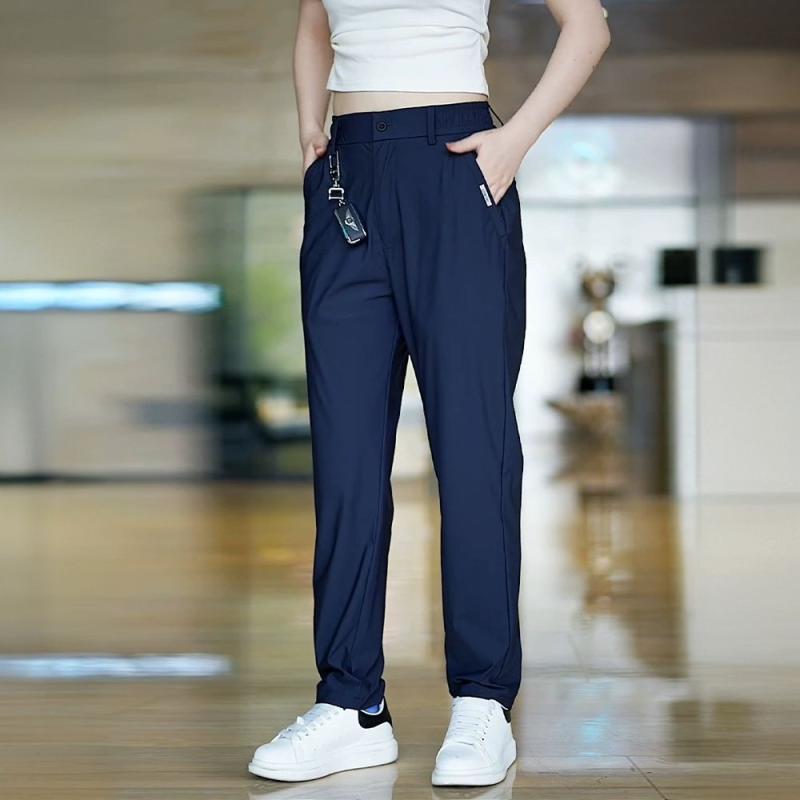 ロングパンツ 男性用 接触冷感 速乾 カジュアルパンツ ズボン ストレートパンツ 通気性 軽量 伸縮性 ビジネスパンツ オールシーズン