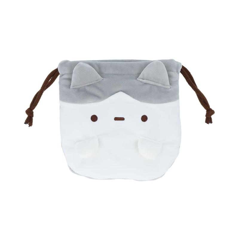 サンスター文具 ずんどうネコ 巾着 ダイカット