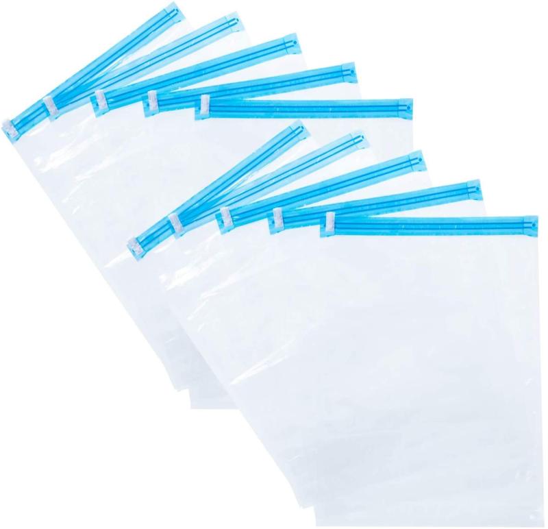 Vacuum Pack Bags - Mies’ 衣類圧縮袋 セット 衣服 圧縮袋 旅行圧縮袋 手巻き式 防塵防湿 防虫 防カビ あっしゅく袋 押し入れ 衣類 圧縮袋 旅行 収納 寝袋 ダウン 掃除機不要 衣類 あっしゅく袋 衣類収納