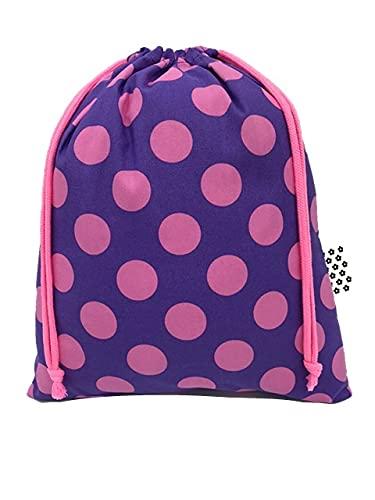 [布くろ屋] ハンドメイド巾着袋 ビッグドット