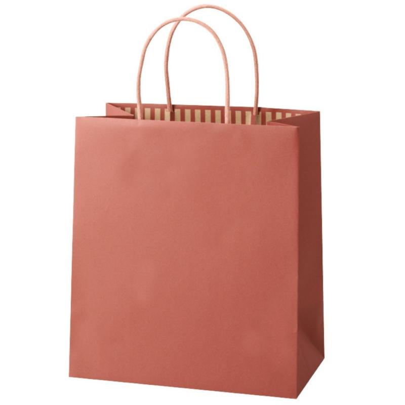 【10枚セット】 紙袋 手提げ (27×24×マチ14cm) 縦型 無地 丸紐 厚手 おしゃれ ギフトバッグ プレゼント 結婚式 A4サイズ 丈夫 縦長 マチ広
