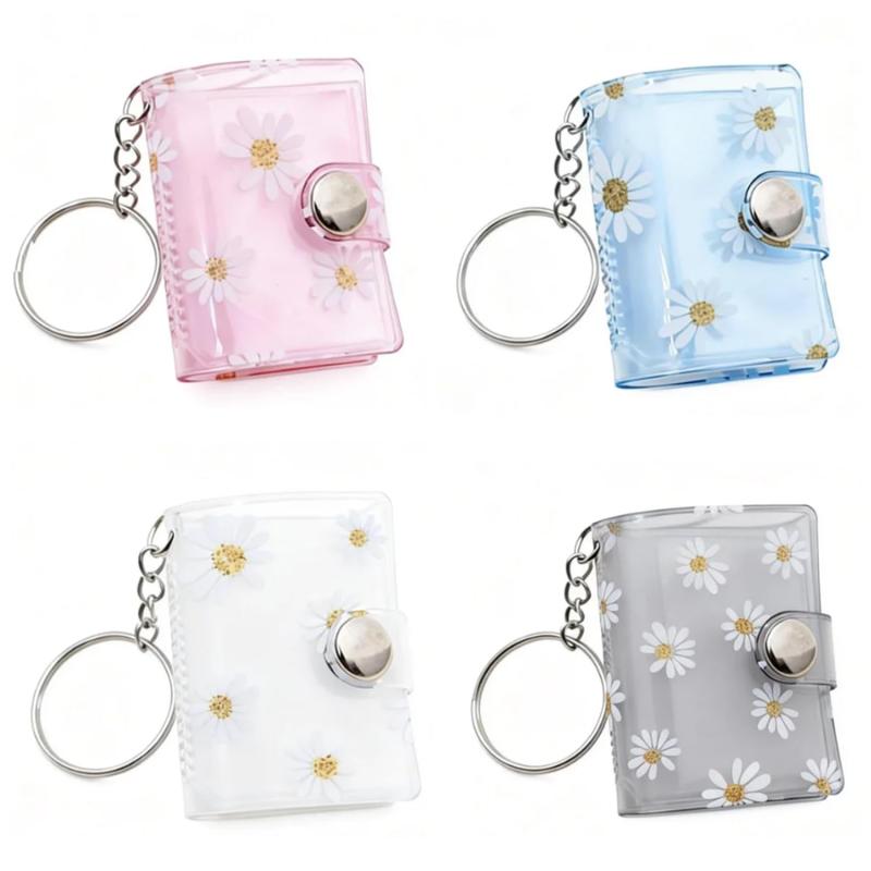 YSGenyou ミニアルバム フォトアルバム 4個入り 1インチ/2インチ対応 推し活 プリクラ収集 小さく 透明 20枚収納 防水加工 携帯便利 写真収納 軽量 子供 学生向け ギフト 誕生日 記念日 結婚式