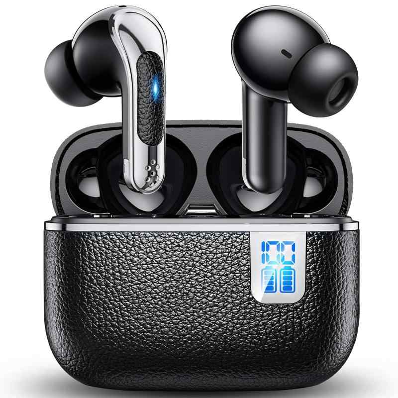 【2026初売り】 ワイヤレスイヤホン 15mm大迫力サウンド カナル型 イヤホン Bluetooth ノイズキャンセリング 60H 長時間再生 防水 イヤフォン ぶるーとゅーす 重低音 低遅延 ハンズフリー 通話 マ