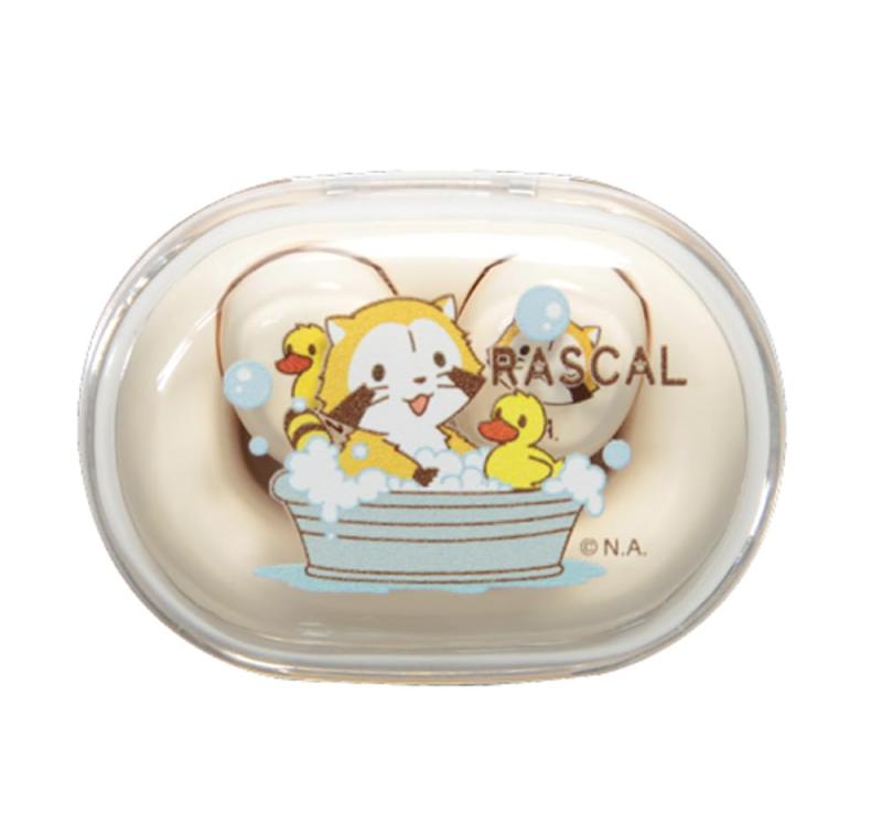 [グランサンク] ラスカル完全ワイヤレスステレオイヤホン Bluetooth ワイヤレスイヤホン 小型 軽量 マイク付き 充電ケース付き 通話 音楽 スポーツ ゲーム キャラクター