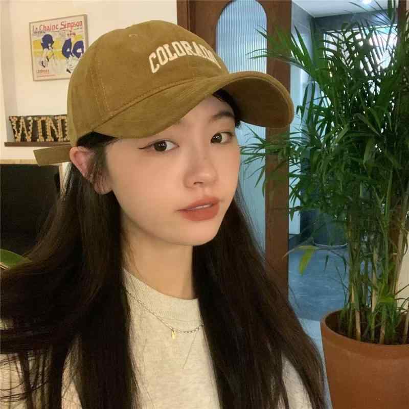 野球帽 メンズ レディース スエード キャップ 帽子 ぼうし ワークキャップ ハット 暖か 防風 つば広 小顔効果 深め レトロ ヴィンテージ風 綿 刺繍 無地 カジュアル 普段使い カーキ キャメル コーヒー