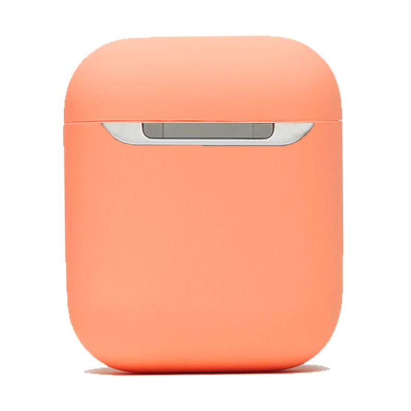 DamonLight AirPodsケース AirPods第2世代と第1世代に適用 (前のLEDライトが見える) AppleワイヤレスイヤホンAirPod用シリコンショックプルーフ保護カバー (フラミンゴ)