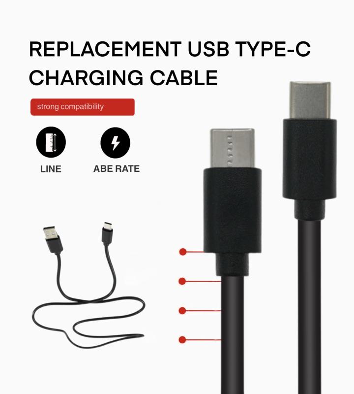 USB充電ケーブルは互換性があるEchoイヤホン、Raycon E 25/E 50/E 55、EarFun Air Pro/EArFun Free Pro、Sabbat E 12 Ultraワイヤレスイヤホン充電ケーブル(1.5m)