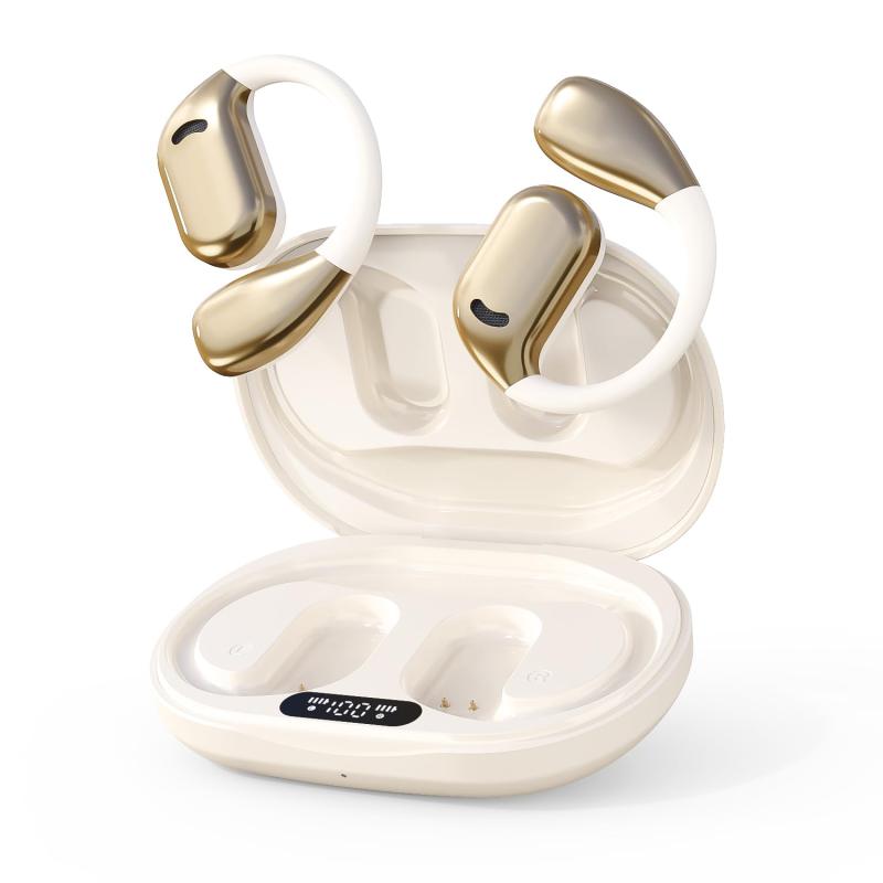 【2024 斬新な8D音場 オープンイヤー型イヤホン 】イヤホン Bluetooth ワイヤレスイヤホン Bluetooth 5.4 耳を塞ぐないイヤホン 耳掛け式 ブルートゥース イヤフォン hi-fi音質 革新 指向性音伝送技