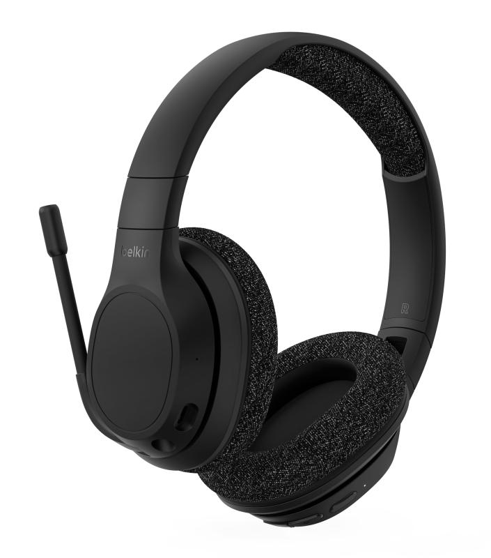 Belkin ワイヤレスヘッドセット Bluetooth 5.2 マルチポイント対応 65時間連続再生 40mmドライバー タッチ操作対応 折り畳みコンパクト 3.5mm有線も対応 充電用USB-Cケーブル＆3.5mmオーディオケーブ