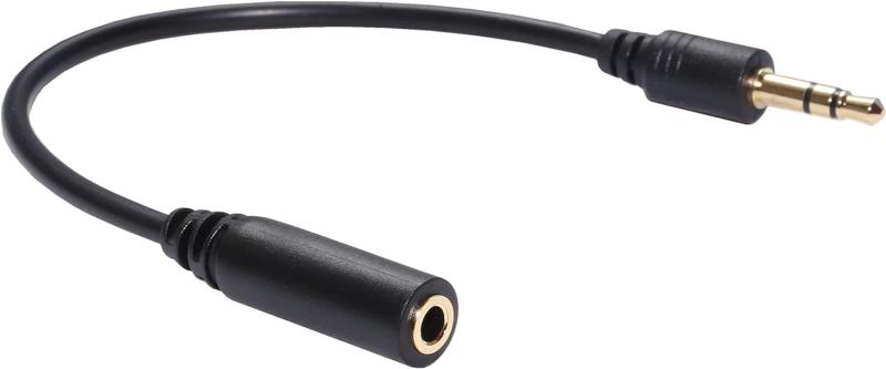 Basicest 3.5mm TRS (オス) to 3.5mm TRS (メス) Audio Cable オーディオケーブル(15cm)