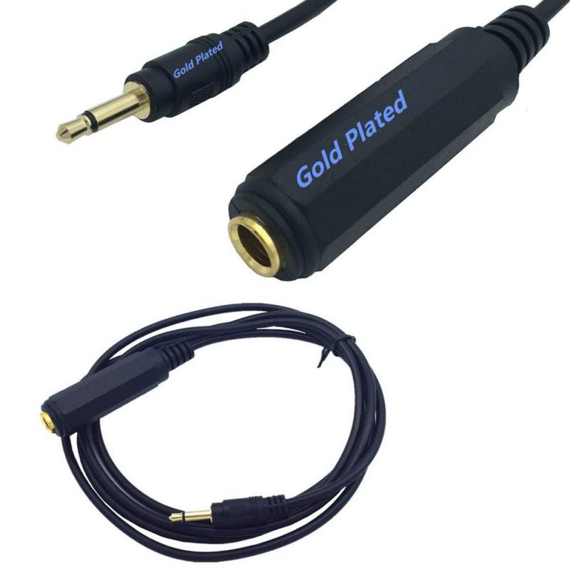 AKNPMHT オーディオ変換ケーブル 6.35MM モノラル標準プラグメス to 3.5MM ステレオミニジャックオス ..