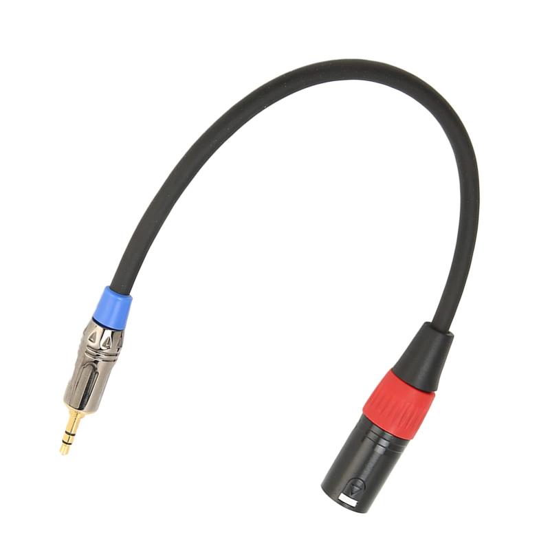 XLR - 3.5mm アダプター ケーブル、バランス 3.5mm 1/8 インチ オス - XLR オス ステレオ オーディオ アダプター ケーブル パッチ コード、30CM
