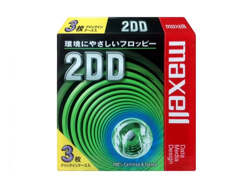 Floppy Disk Media - 日立マクセル 3.5型フロッピーディスク 2DD 1.0M 3枚入 MFDD.C3P