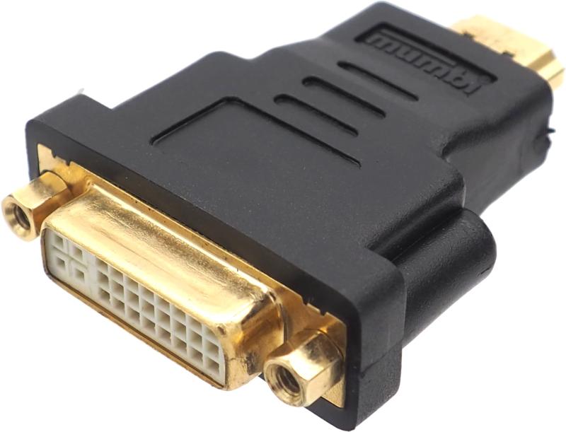 オーディオファン DVI-Iメス to HDMIオス変換アダプタ DVI DVI29pin DVI24＋5 DVI-I HDMI 金メッキ 変換アダプタ DVI-D