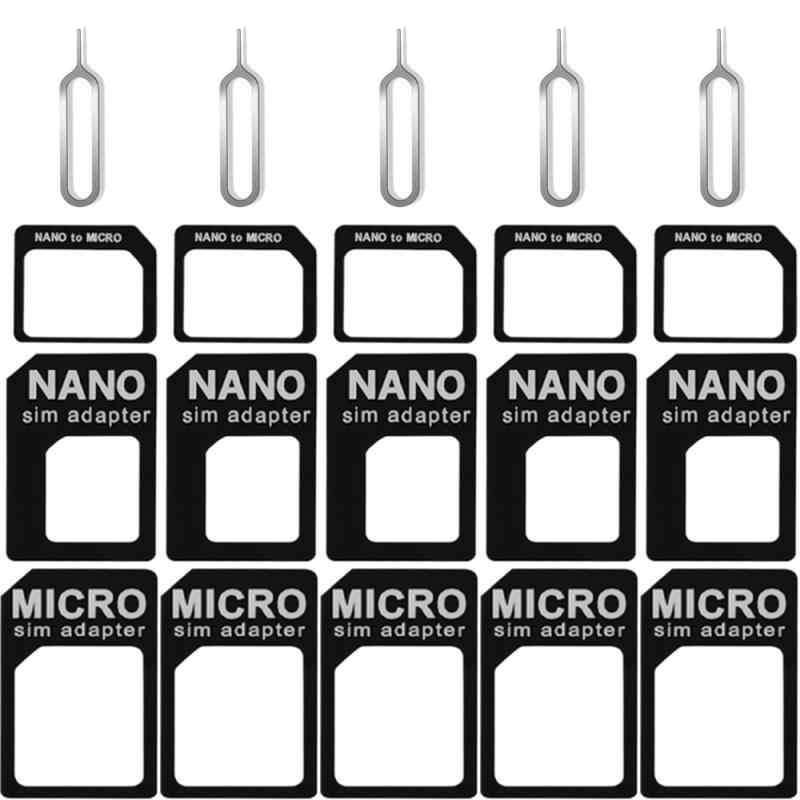 WFGKPXC SIMカードアダプター 20個セット 軽量コンパクト 多機能 nanoSIM/microSIM/標準SIM対応 スマホ simカードアダプタ変換キット SIMピン シムピン 抜き取り便利 交換パーツ 取り付けが簡単 旅行用